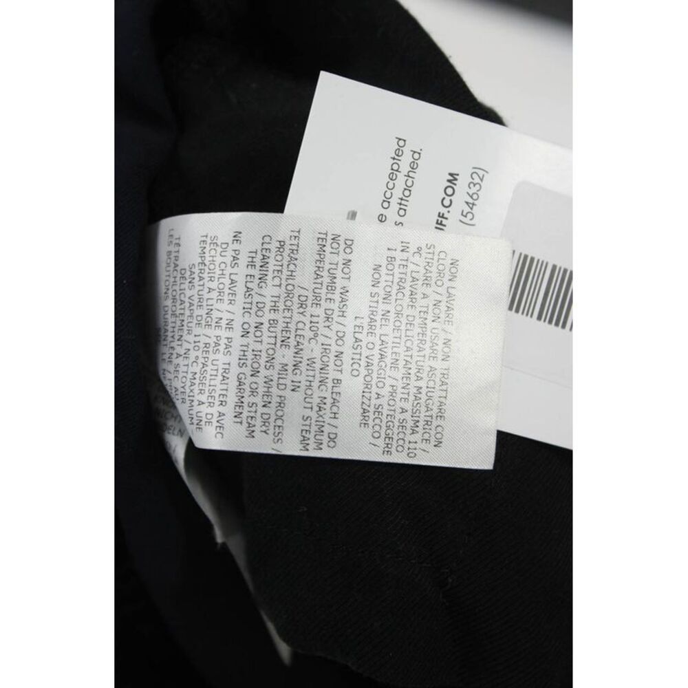 Stella McCartney Women Dress Pants Black Wool Hook & Eye Size 48 - Picture 7 of 7